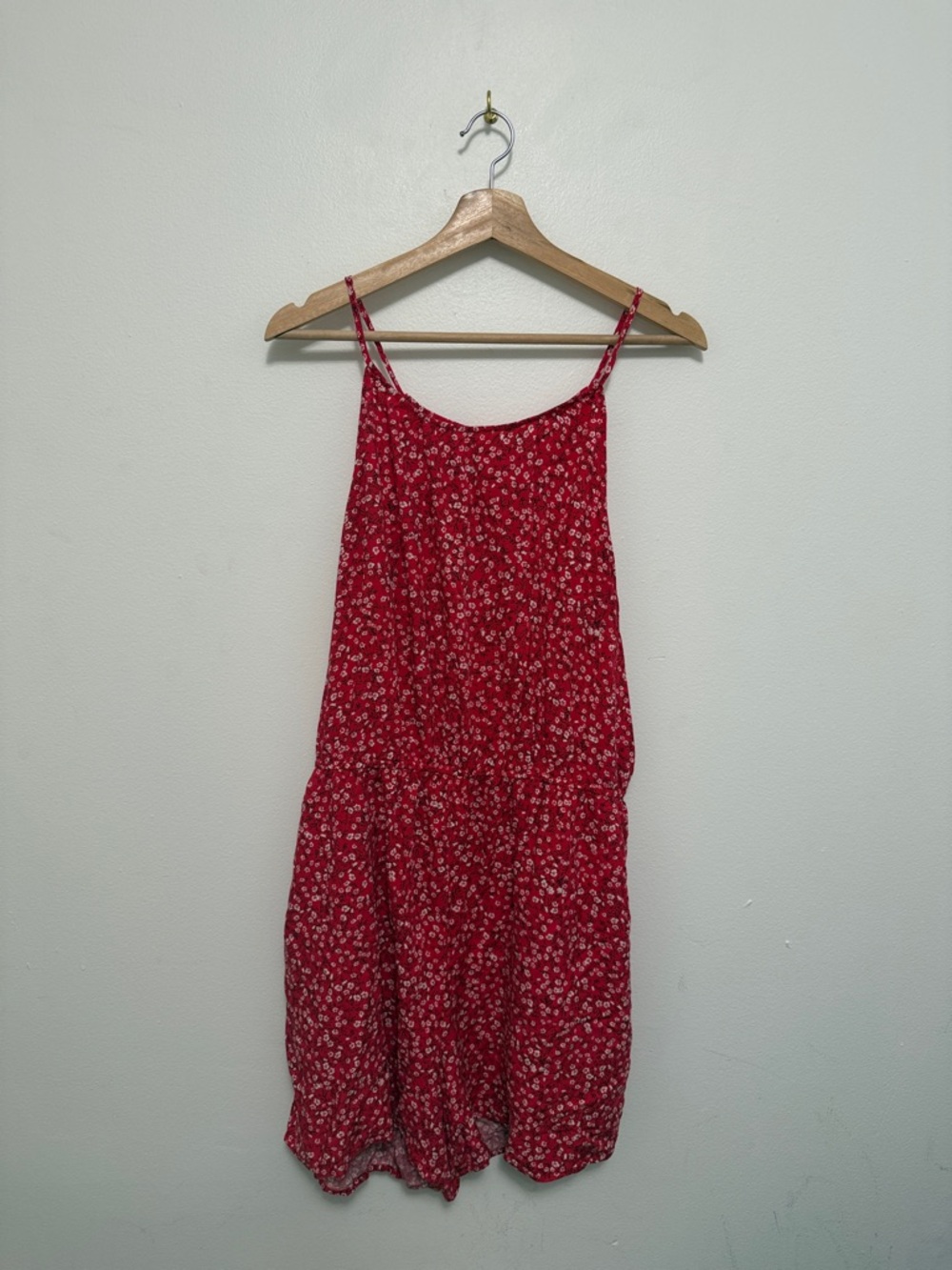 Old Navy Red Floral Romper